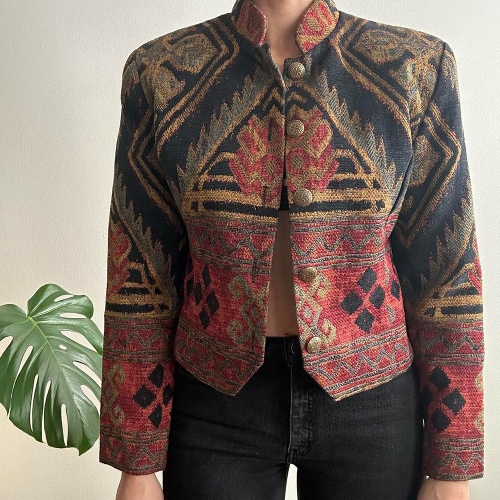 Vintage Western Wraps Southwestern Jacket